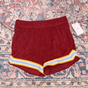 Cadets Casita Terry Shorts in Red SZ 6/7 (25-28” Waist) NWT